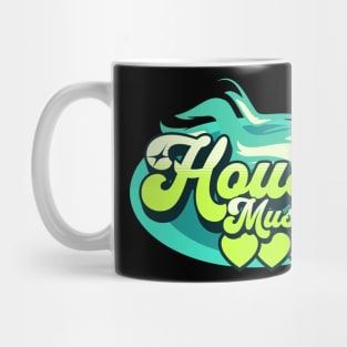 HOUSE MUSIC-House Music Heat (aqua blue/lime) Mug